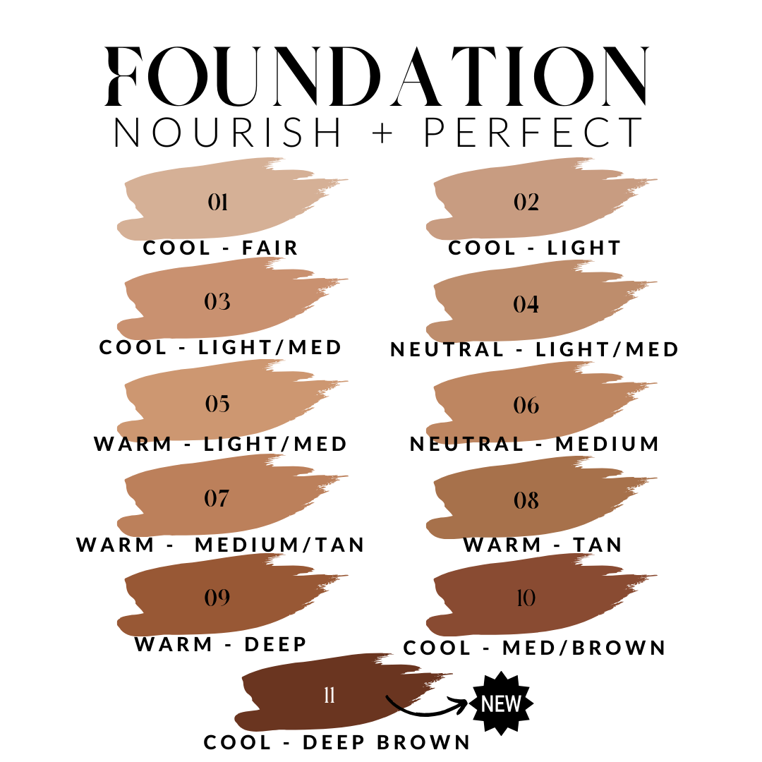 *Natural Liquid Foundation | Nourish + Perfect