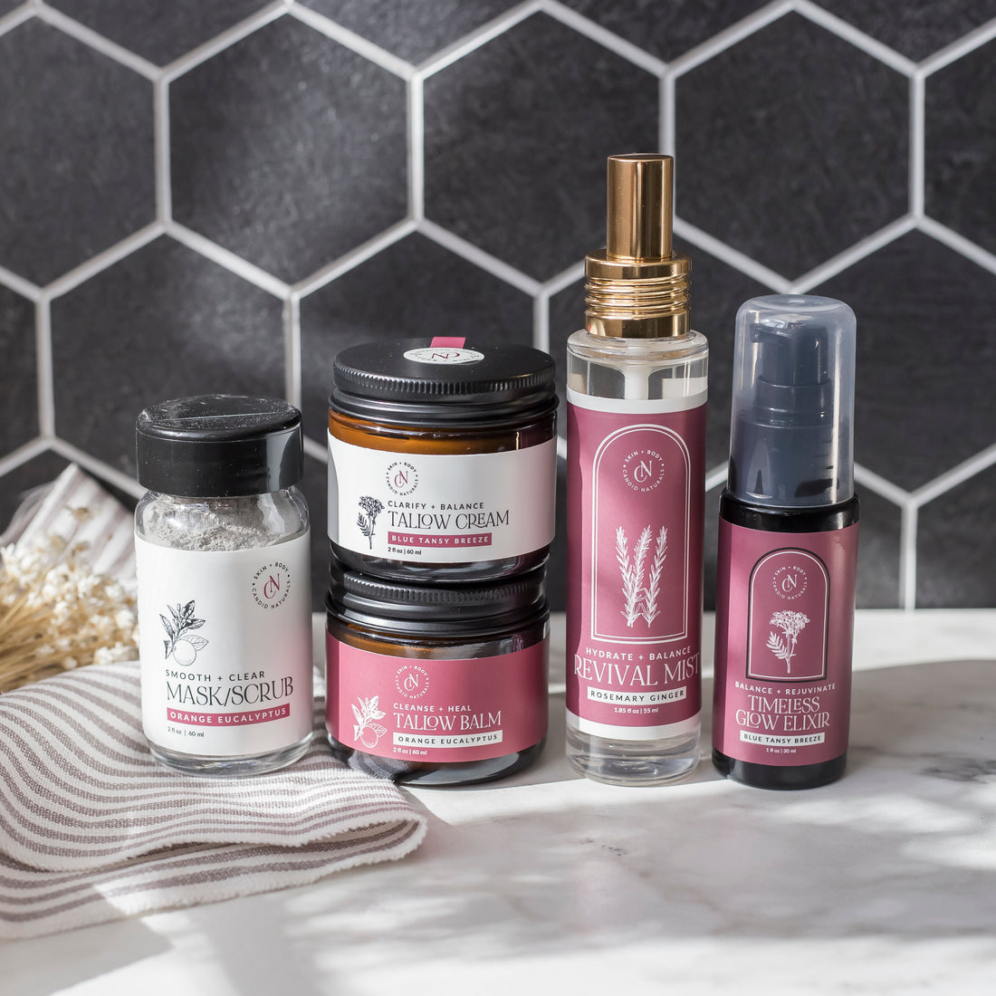 Blue Tansy Balance Bundle | 5-Pc Skincare Routine